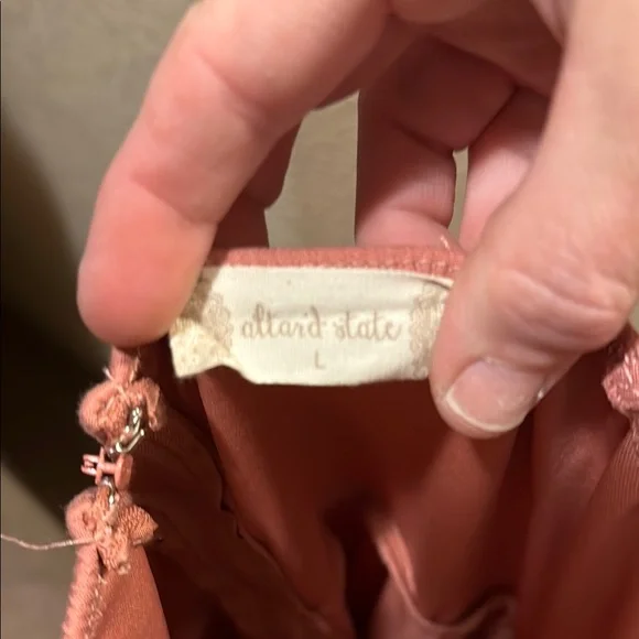 Peach Sleeveless Dress - Picture 3 of 3